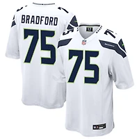Anthony Bradford Men's Nike  White Seattle Seahawks Custom Game Jersey