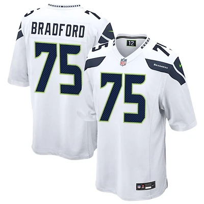 Anthony Bradford Men's Nike  White Seattle Seahawks Custom Game Jersey