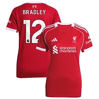Conor Bradley Women's adidas  Red Liverpool 2025/26 Home Custom Replica Jersey