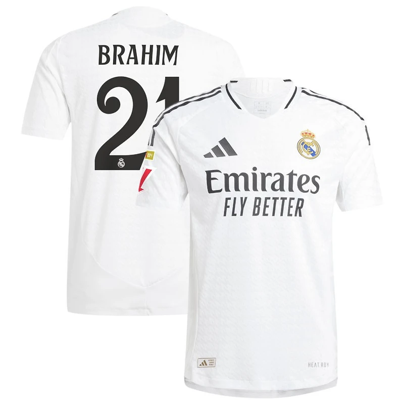 Brahim Diaz Brahim Men's adidas  White Real Madrid 2024/25 Home Authentic Custom Jersey