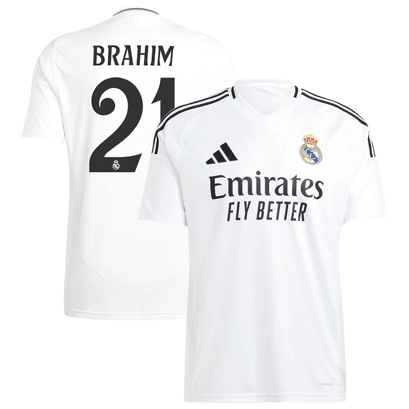 Brahim Diaz Brahim Men's adidas  White Real Madrid 2024/25 Home Replica Custom Jersey