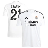 Brahim Diaz Brahim Men's adidas  White Real Madrid 2024/25 Home Replica Custom Jersey