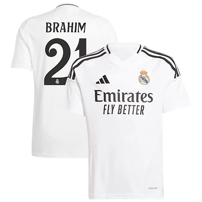 Brahim Diaz Brahim Youth adidas White Real Madrid 2024/25 Home Replica Custom Jersey