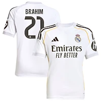 Brahim Diaz Brahim Youth adidas White Real Madrid 2025/26 Home Replica Custom Jersey