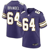Blake Brandel Men's Nike Purple Minnesota Vikings Classic Custom Game Jersey