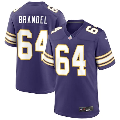 Blake Brandel Men's Nike Purple Minnesota Vikings Classic Custom Game Jersey