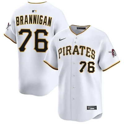Jack Brannigan Men's Nike White Pittsburgh Pirates Home Limited Custom Jersey