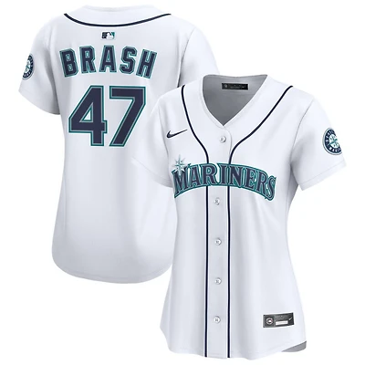 Matt Brash Women's Nike  White Seattle Mariners Home Limited Custom Jersey