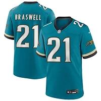 Christian Braswell Men's Nike Teal Jacksonville Jaguars Prowler Throwback Custom Game Jersey
