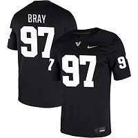 Hayden Bray Men's Nike Black Vanderbilt Commodores NIL Pick-A-Player Game Jersey
