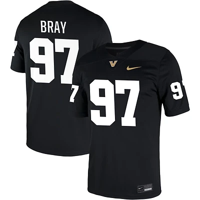 Hayden Bray Men's Nike Black Vanderbilt Commodores NIL Pick-A-Player Game Jersey