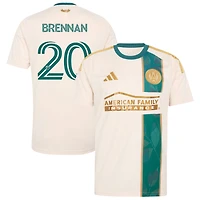 Luke Brennan Men's adidas  Tan Atlanta United FC 2026 Spirit of '96 Replica Custom Jersey