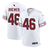 Aaron Brewer Men's Nike White Arizona Cardinals Custom Game Jersey