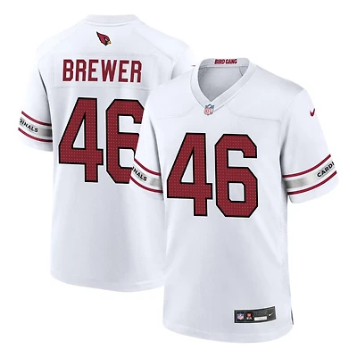 Aaron Brewer Men's Nike White Arizona Cardinals Custom Game Jersey