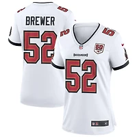 C.J. Brewer Women's Nike White Tampa Bay Buccaneers 50th Season Custom Game Jersey