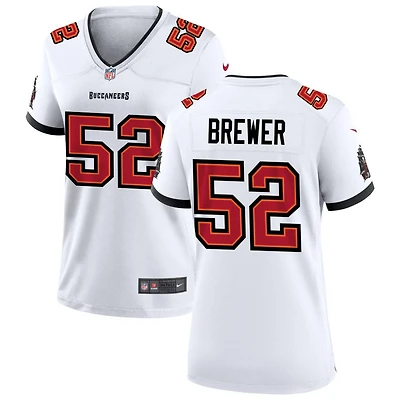 C.J. Brewer Women's Nike Tampa Bay Buccaneers White Custom Game Jersey