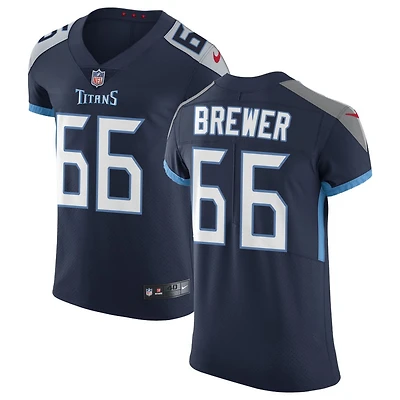 Chandler Brewer Men's Nike Navy Tennessee Titans Vapor Untouchable Custom Elite Jersey