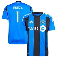 Sebastian Breza Men's adidas Blue CF Montreal 2025 Montréal Original Replica Custom Jersey