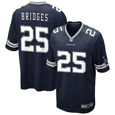 Trikweze Bridges Men's Nike Navy Dallas Cowboys Custom Game Jersey