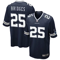 Trikweze Bridges Men's Nike Navy Dallas Cowboys Custom Game Jersey