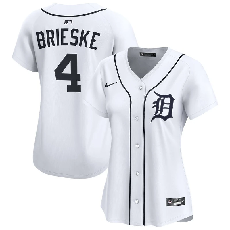 Beau Brieske Women's Nike White Detroit Tigers Home Limited Custom Jersey