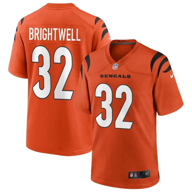 Gary Brightwell Youth Nike Orange Cincinnati Bengals Alternate Game Custom Jersey