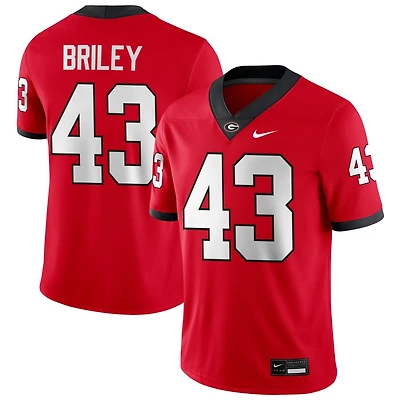 Marek Briley Men's Nike Red Georgia Bulldogs NIL Pick-A-Player Game Jersey