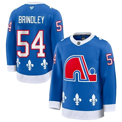 Gavin Brindley Men's Fanatics Blue Colorado Avalanche Alternate Heritage Premium Custom Jersey