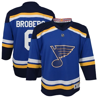 Philip Broberg Youth  Blue St. Louis Blues Home Replica Custom Jersey