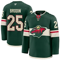 Jonas Brodin Men's Fanatics Green Minnesota Wild Home Premium Custom Jersey