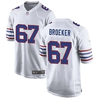 Nick Broeker Men's Nike White Buffalo Bills Alternate Custom Game Jersey