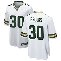 Chris Brooks Men's Nike White Green Bay Packers Custom Game Jersey