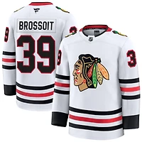 Laurent Brossoit Men's Fanatics White Chicago Blackhawks Away Premium Custom Jersey
