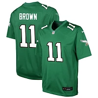 A.J. Brown Youth Nike Kelly Green Philadelphia Eagles Alternate Custom Game Jersey