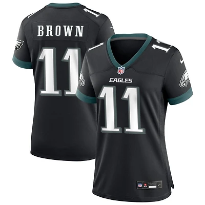 A.J. Brown Women's Nike Black Philadelphia Eagles Alternate Custom Game Jersey