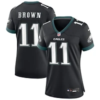 A.J. Brown Women's Nike Black Philadelphia Eagles Alternate Custom Game Jersey