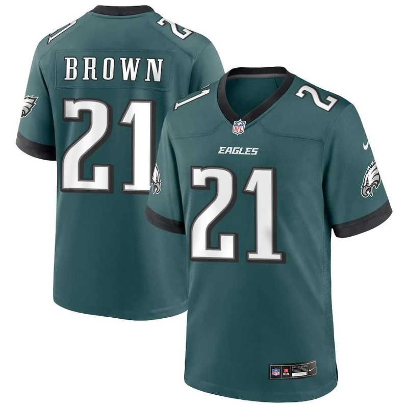 Sydney Brown Men's Nike Midnight Green Philadelphia Eagles Custom Game Jersey