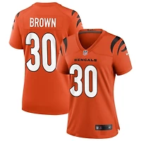 Chase Brown Women's Nike Orange Cincinnati Bengals Alternate Game Custom Jersey