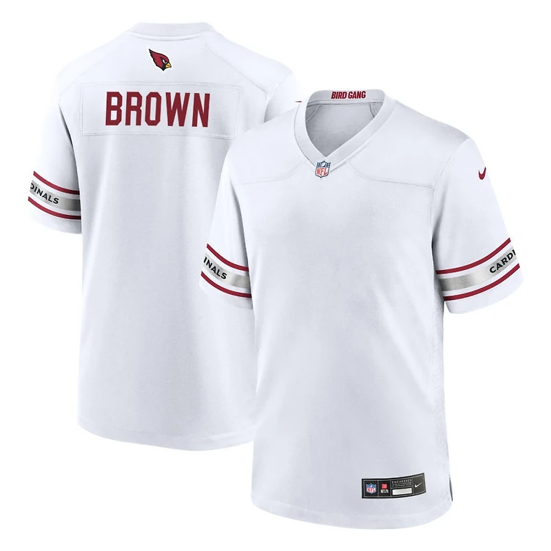 Elliott Brown Men's Nike White Arizona Cardinals Custom Game Jersey