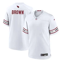 Elliott Brown Men's Nike White Arizona Cardinals Custom Game Jersey