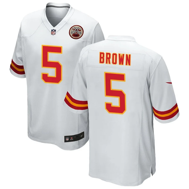 Marquise Brown Men's Nike White Kansas City Chiefs Custom Game Jersey