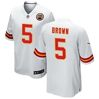 Marquise Brown Men's Nike White Kansas City Chiefs Custom Game Jersey