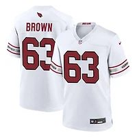 Evan Brown Men's Nike White Arizona Cardinals Custom Game Jersey
