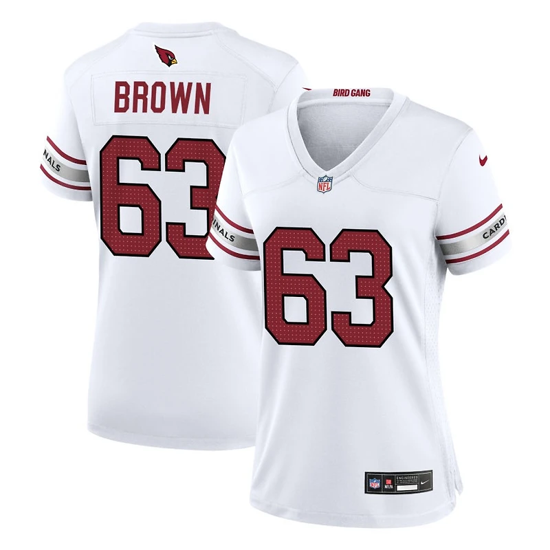 Evan Brown Women's Nike White Arizona Cardinals Custom Game Jersey