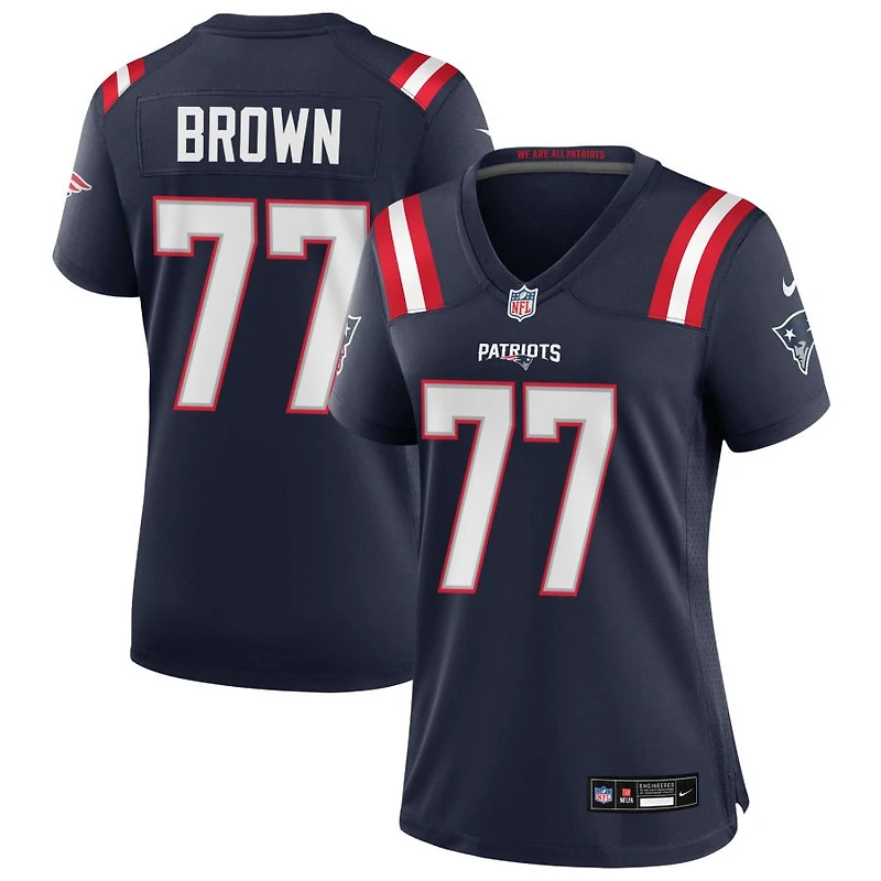 Ben Brown Women's Nike Navy New England Patriots Custom Game Jersey