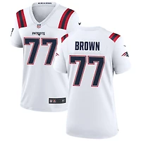 Ben Brown Women's Nike New England Patriots White Custom Game Jersey