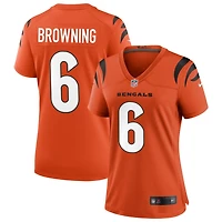 Jake Browning Women's Nike Orange Cincinnati Bengals Alternate Game Custom Jersey