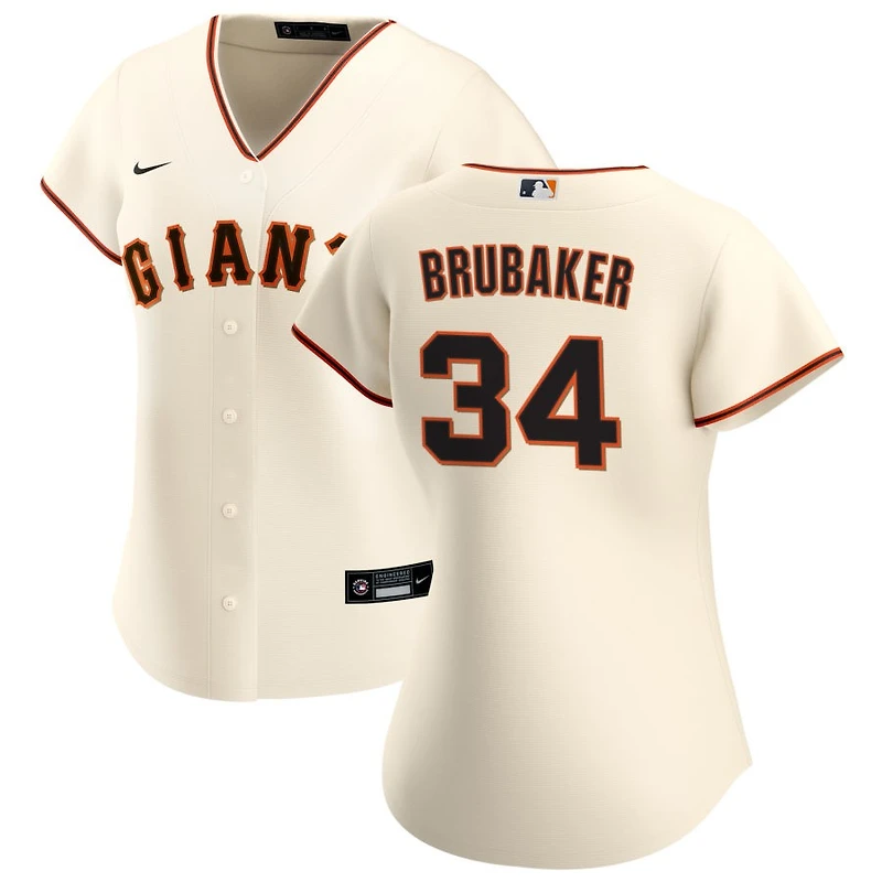 JT Brubaker Women's Nike Cream San Francisco Giants Home Replica Custom Jersey