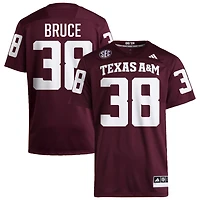 Benjamin Bruce Men's adidas  Maroon Texas A&M Aggies NIL Pick-A-Player Home Premier Football Jersey