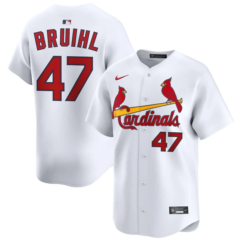 Justin Bruihl Men's Nike White St. Louis Cardinals Home Limited Custom Jersey